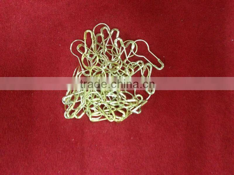 Gold Pear Shaped Safety Sign Pin With Factory Price