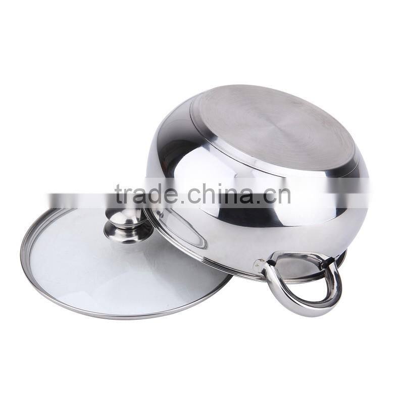 fashion double bottom stainless steel soup pot & stock pot