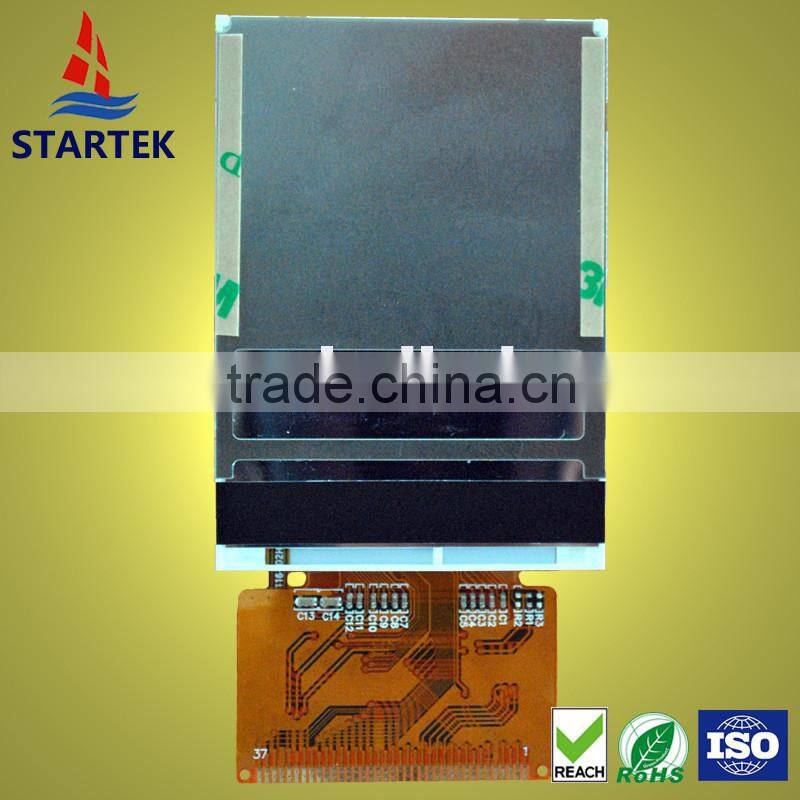 2.4 inch IPS LCD panel with resistive touch screen, high brightness, high contrast, OLED like performance