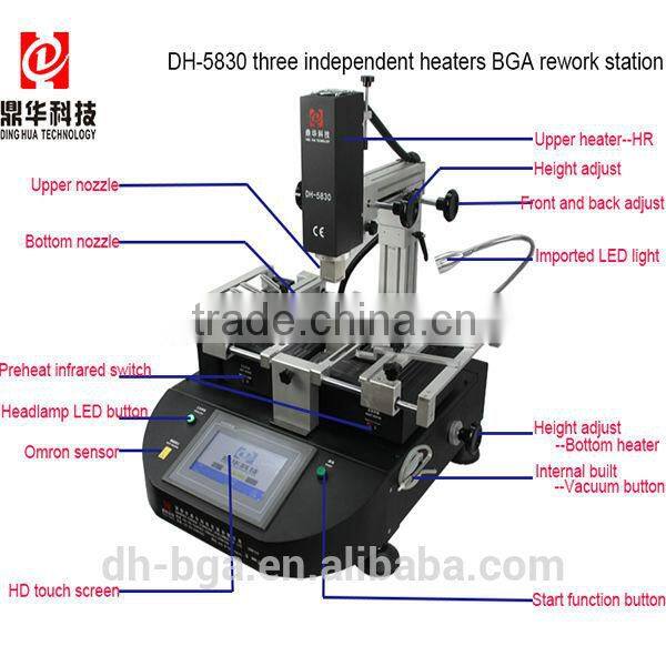 Dinghua Ajustable bottom heater soldering machine DH-5830