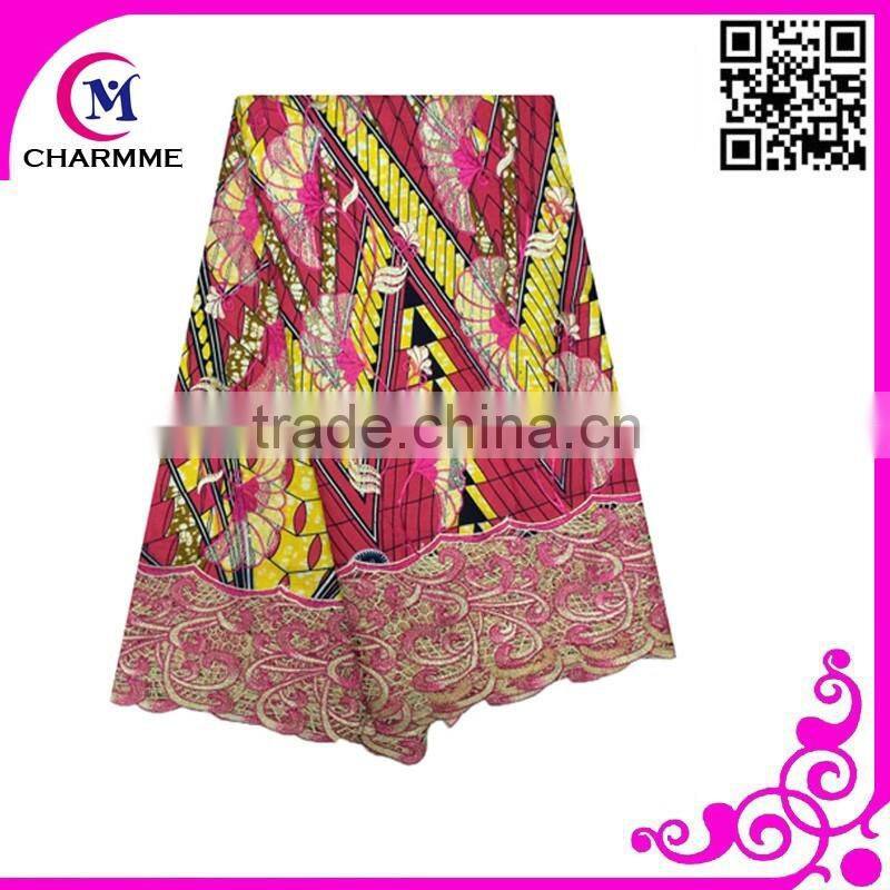 Most Fashion Design Newest Wax Lace African Wax fabric Lace for making Beautiful Ladies Dress