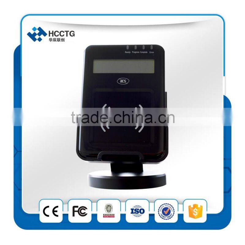 Four user-controllable LEDs USB NFC/Smart card Reader with LCD- ACR1222L