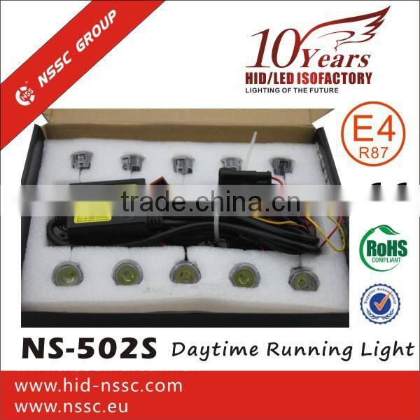 Factory Supply LED Daytime Running Light For universal car with with TRUE CE RoHS E4 R87