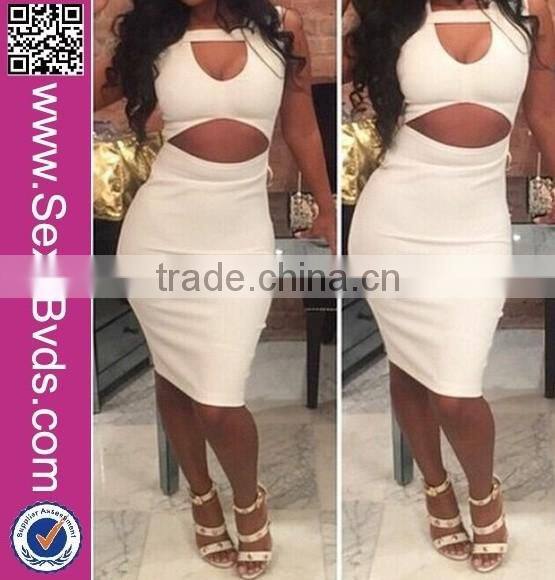 latex wholesale sleeveless dress for women cotton bandage dress hollow out bodycon 2016 fashion dress
