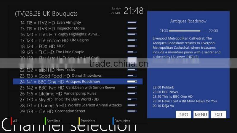 Genuine Zgemma H.2H dvb-s2+dvb-t2/c receiver linux tv box