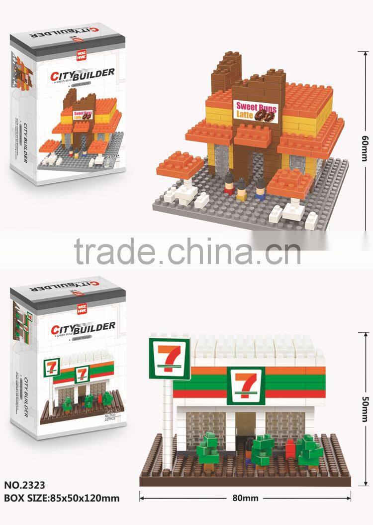 Theme Scheduler Toys Restaurant Educational Plastic Building Block Toy