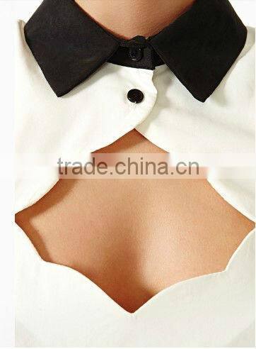 2013 sexy Ladys unique design chiffon office dress