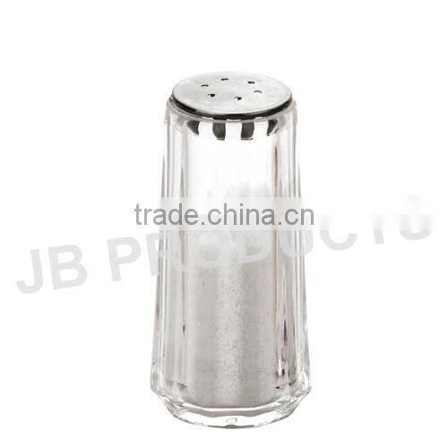 Acrylic salt pepper shakers with stainless cover