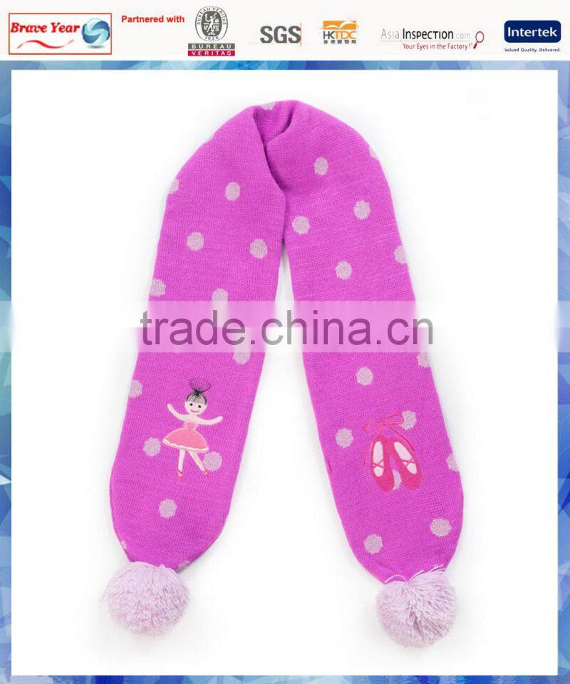 100% acrylic ballerina knit child hat scarf gloves set