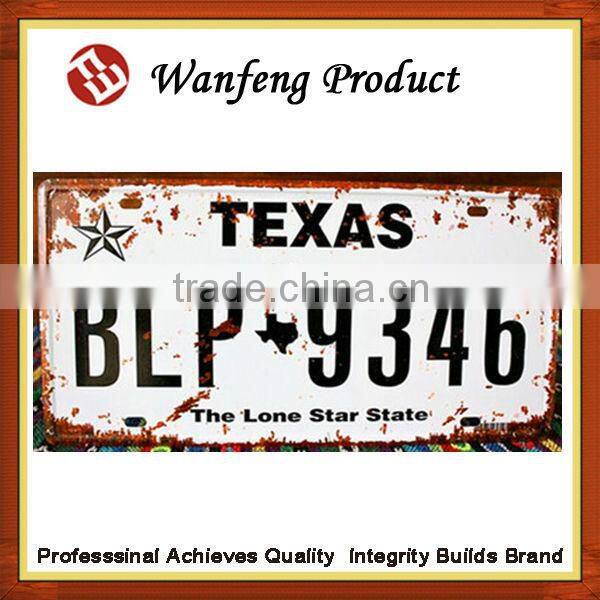Customized embossed printing metal alumium car number licence plate manufactures