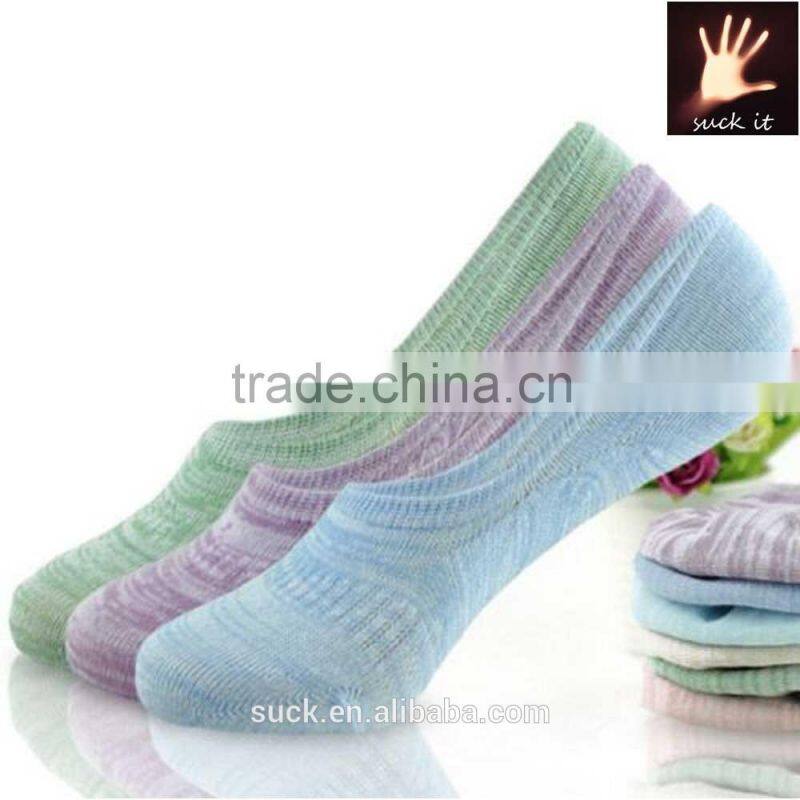 Women's Candy Color No Show Invisible Low Cut Causal Cotton Ankle Socks with korea style