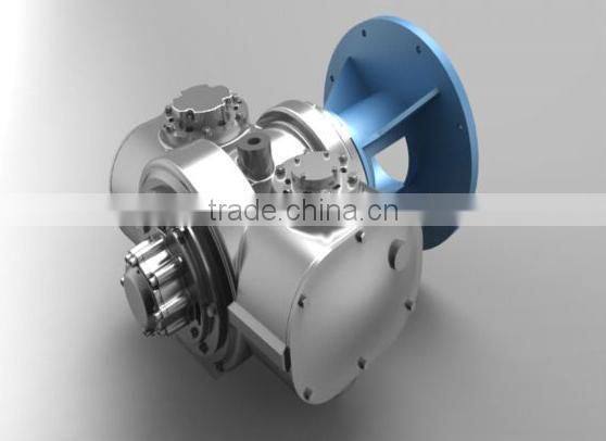 8bar oil free lubrication style and screw type oil free air compressor