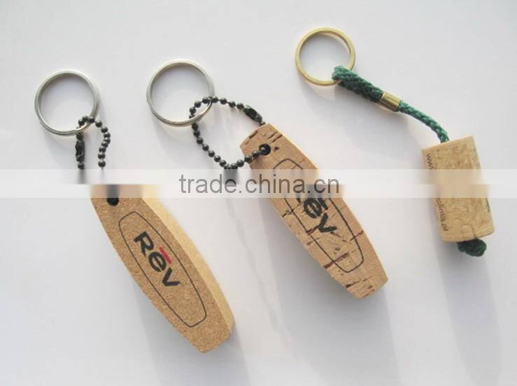 cork keychain for promotion gift