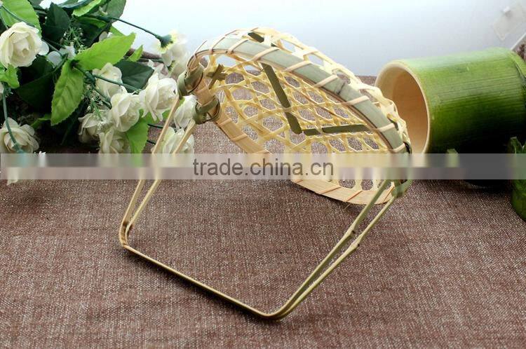 Bamboo woven mini hanging basket