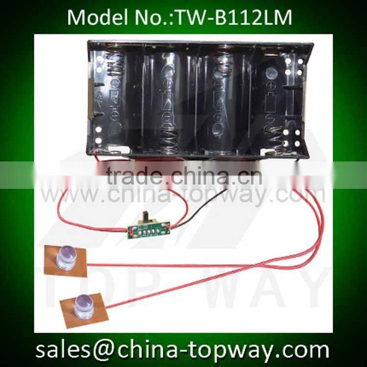 Super bright white 10mm led module light with replaceable batteries