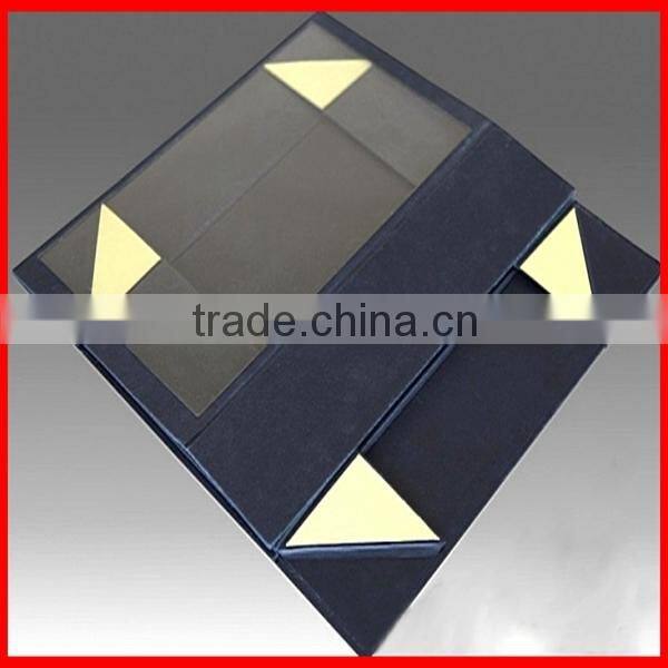 Crazy Selling wholesale Professional Customized black luxury Rectangle Foldable Paper gift Box