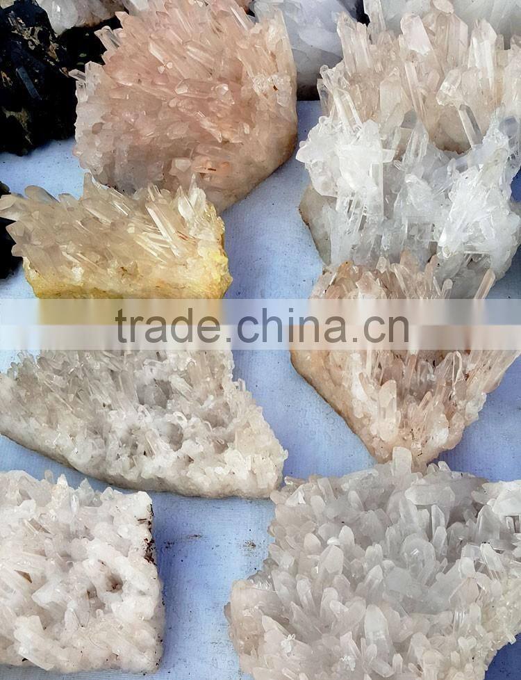 Light Smoky Quartz Cluster Rough Crystal Stones for Home Decor