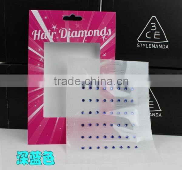 Hot sale crystal hair serum hair crystals hair bling crystal iron in hair crystals wholesale crystal hair accessories