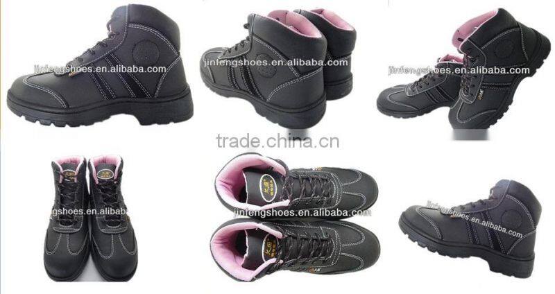 water proof oil resistant designer work tiger steel safety shoes for women