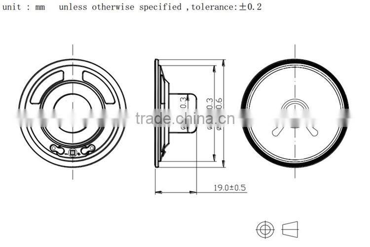 FBS45 with FBWJ-02 and EM9767 hot sell 45mm paper cone loudspeaker with Condenser Microphone for computer(FBELE)