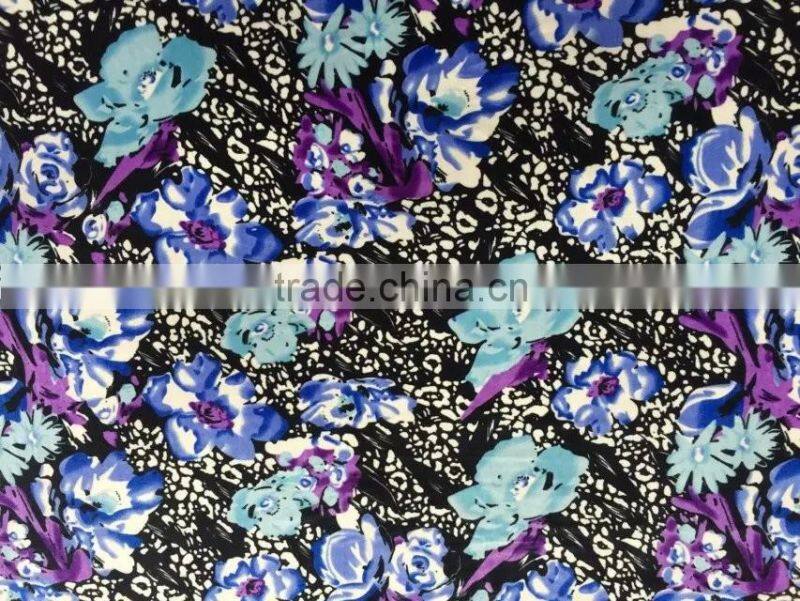 Plain Flowers Printed Fabric Velvet for Adults Age Group/ China Manufacturer