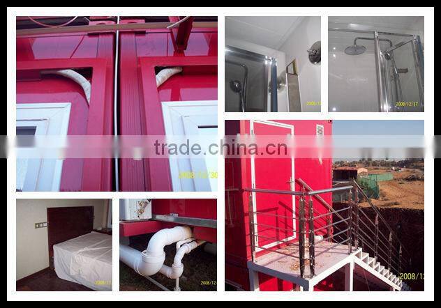 mobile container house with folding deck