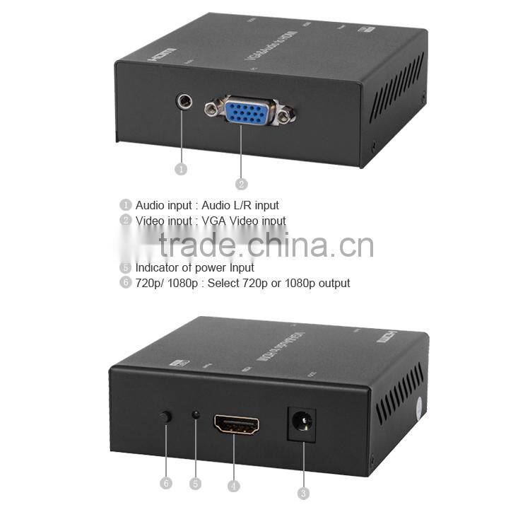 OEM LM-VH03 1080p with Audio Input,Mini VGA2HDMI Video Converter