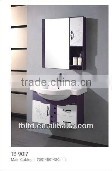 2013 hot sale cheap Modern Simple design PVC bathroom cabinet from china manufacturer
