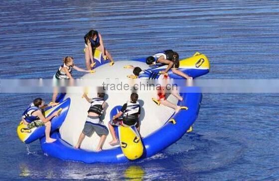 Commercial grade on water floating Inflatable rocker water games toys