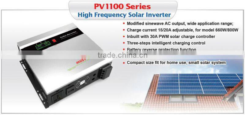 2015 new design Pakistan market solar inverter with 30A PWM solar charge controller