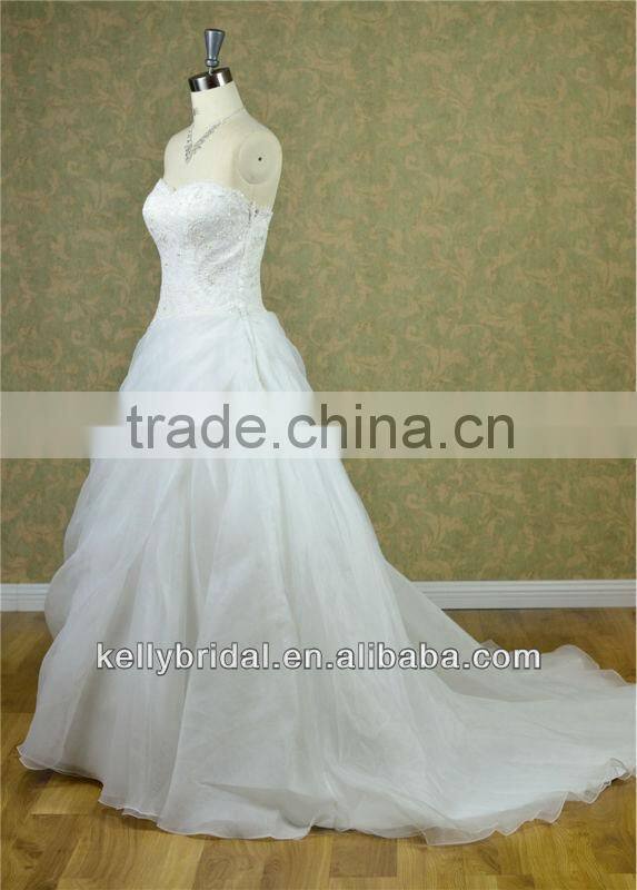 crystal beaded corset bodice top wedding dress bridal gown 2014