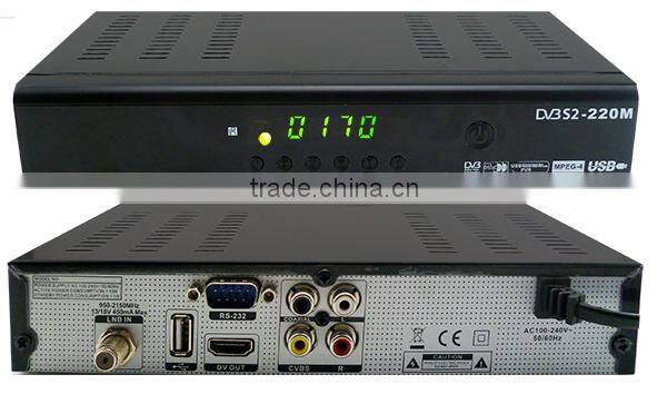 low price,DVB-S2 free to air set top box with network sharing USB WIFI and free IPTV