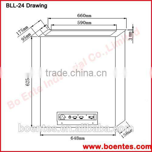 21~24 Inch Computer LCD Monitor Lift for Meeting Table Black Matte color