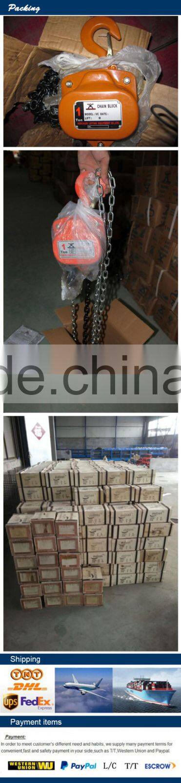 2015 used Construction lift hoist hand operated chain block and hoist