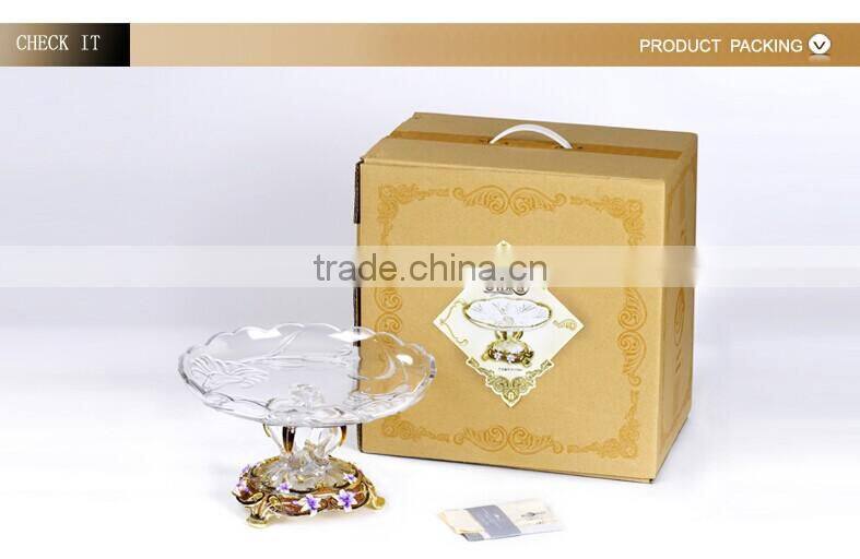 RORO enamel lily enamel home decoration craft fruit holder