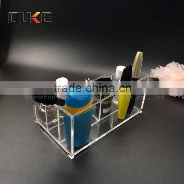 new arrival high transparent custom acrylic makeup organizer