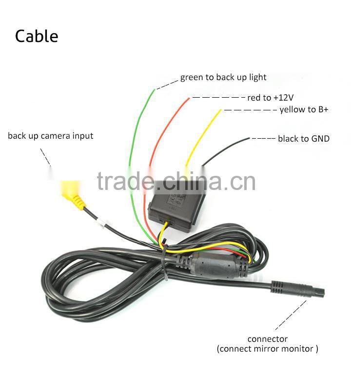 Android touchsreen rearview mirror car DVR with GPS