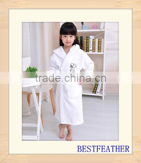 100%cotton children bathrobe made in china