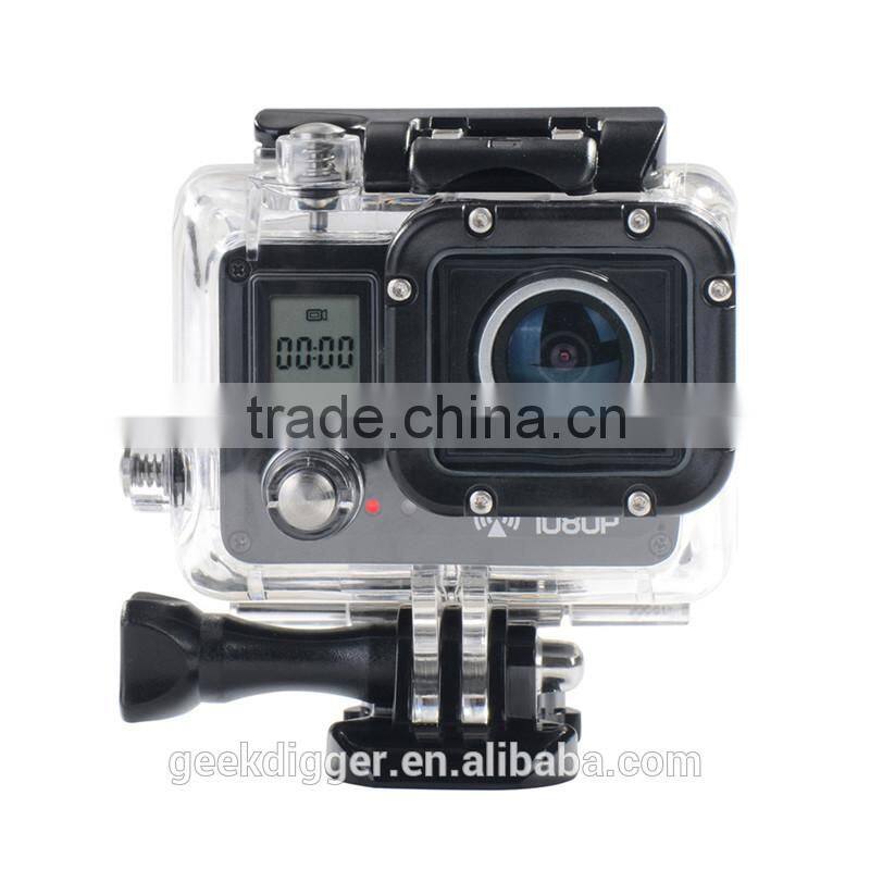Black AMK5000S Outdoor Wifi Action Camera Video HD DV Car DVRWaterproof 30M Shockproof 20MP 1080P