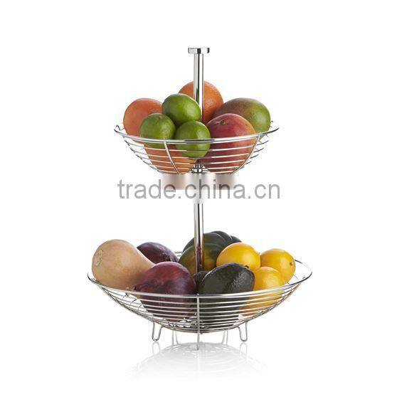 Folding Wire Basket in Silver