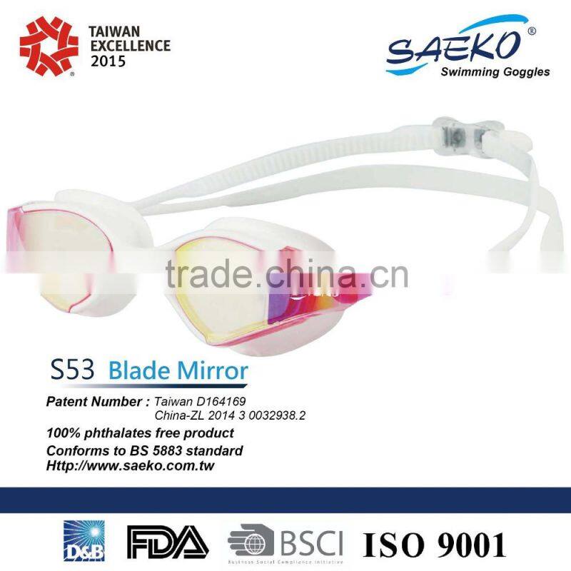 Blade Mirror - Professional One Piece Adult Swimming Goggles
