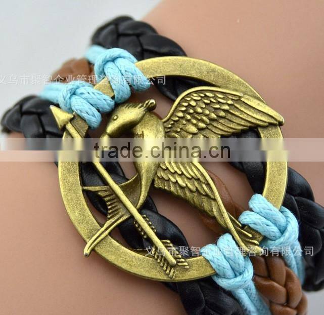 Silk thread bangles laugh at the bird fashion bracelet
