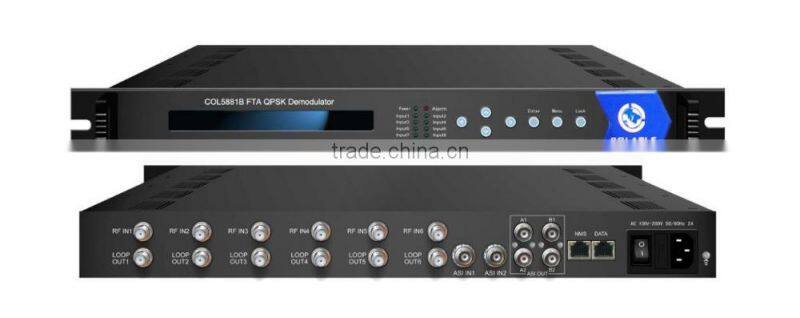 COL5881B RF ASI in, IP ASI out fta integrated receiver decoder