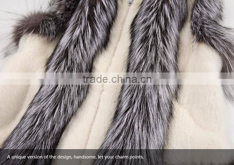 factory sale animal fur mink vest fox fur vest for ladies