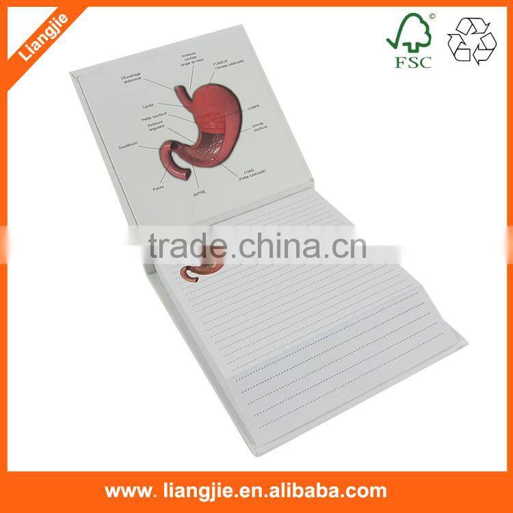 Realistic new design lovly leaf shaped sticky notes pad
