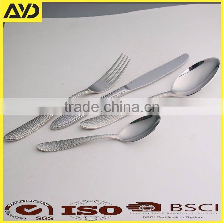 Stainless Steel 24 Piece Flatware Set, Dinner Fork, Knife, Spoon New