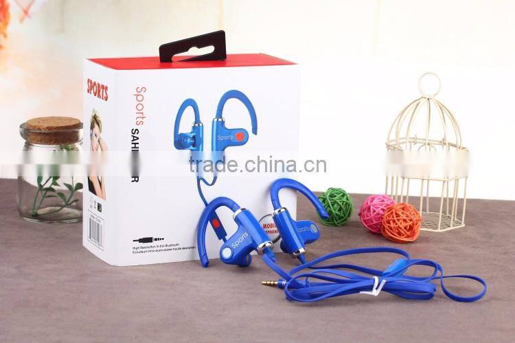 Ear-hook competitive good quality earphones Cable Wired headphone mobile WP headsets with mic