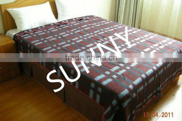 Latest Fashion Supreme Quality polar fleece check blanket