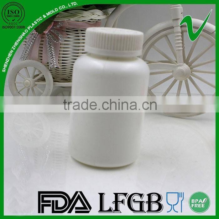 PE child resistance cap 100ml white plastic bottle for medical