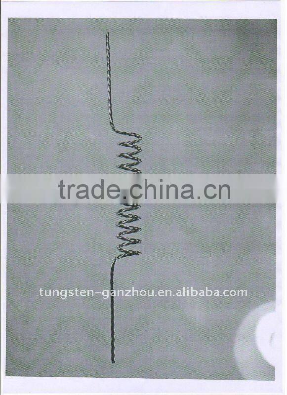 Tungsten wire Tungsten heater element for aluminizing kinescope